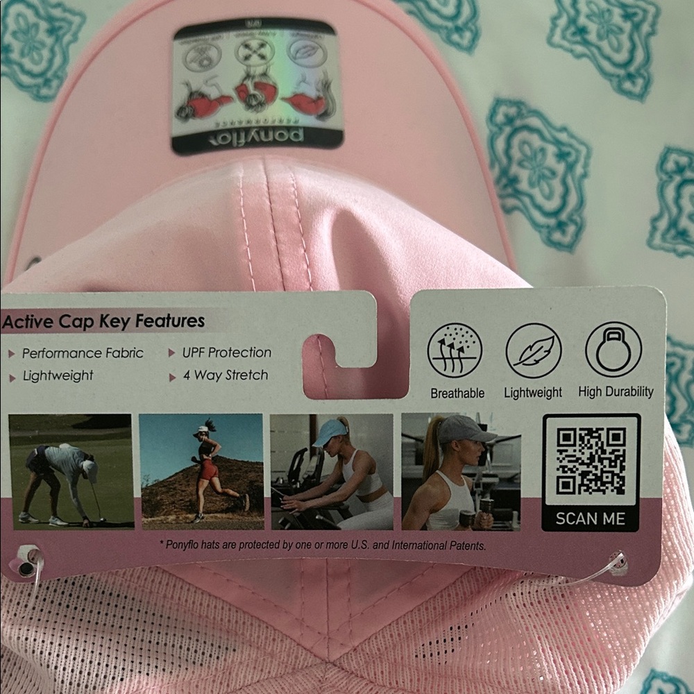 PonyFlo Pink Mesh Performance Cap NWT - Picture 8 of 9